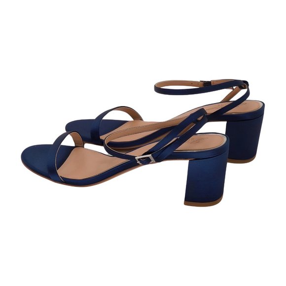 Badgley Mischka Navy Blue Sandals - Picture 3 of 4